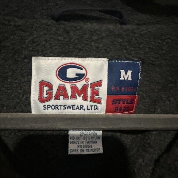 NWT Men’s Game Sportswear Full Zip Blue Bomber Jacket Men’s Size M Fleece Warm - Picture 5 of 9